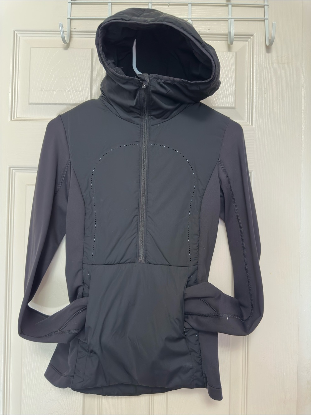 lululemon athletica Black Hooded Ski Jacket